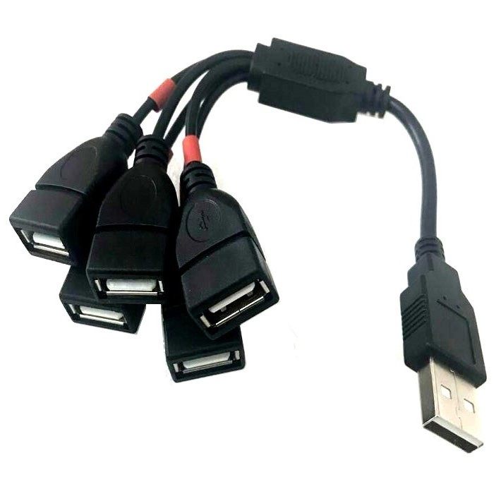 USB HUB转换器一分五多接口分线器连接黑色电脑手机充电线一拖五,淘宝优惠券,粉丝福利购,淘宝优惠卷