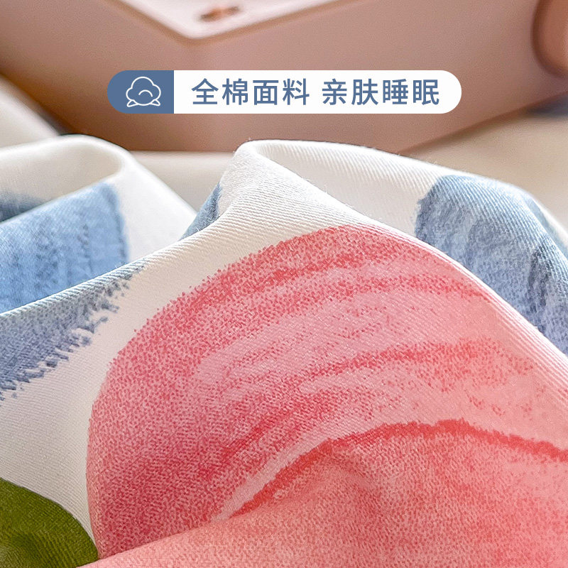 纯棉一对装单人罩48x74cm家用枕芯 艺皇家纺枕套