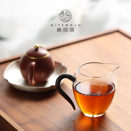 栖凤居无言2007年安化黑茶金花手筑茯砖茶黑茶100g散茶/950g茶砖 - 图3