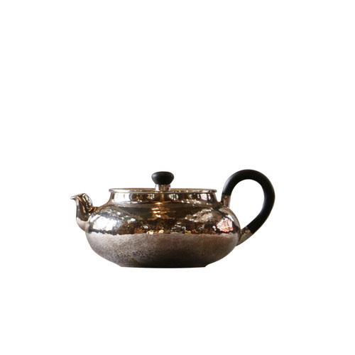 9999纯银泡茶壶银壶 纯手工银壶 旋纹盖锤纹 高工银壶 洪记宝藏 - 图3