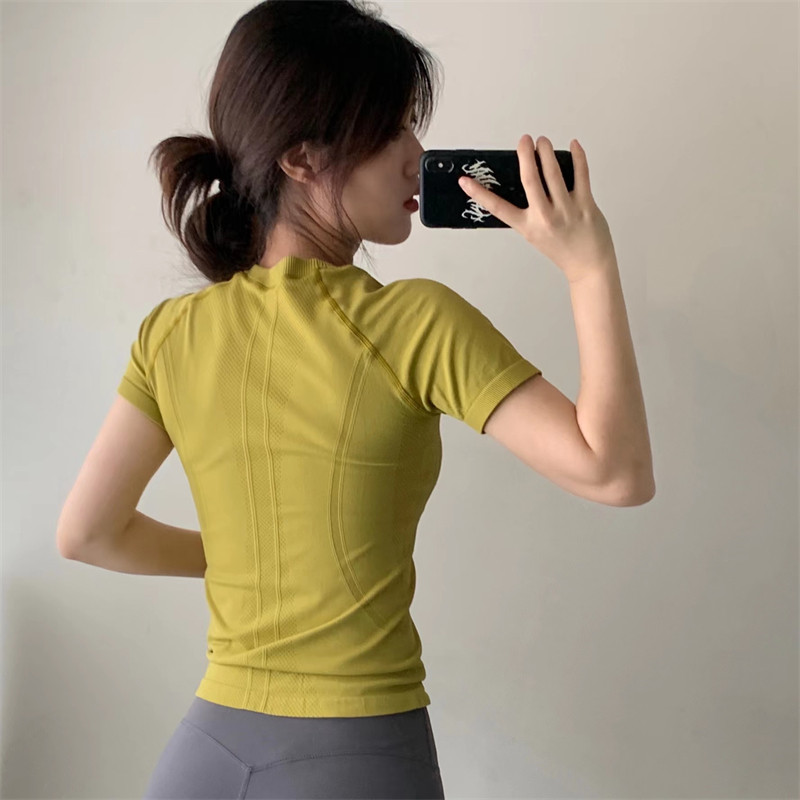 夏季显白运动上衣女短袖速干衣健身服健身衣跑步弹力紧身衣瑜伽服,淘宝优惠券,粉丝福利购,淘宝优惠卷