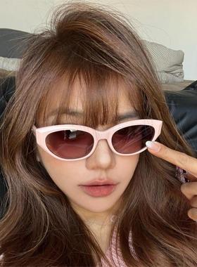 陌森奶油猫眼大框女款方圆脸墨镜