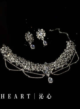 TM｜C16满钻高级项链礼服婚纱皇冠搭配