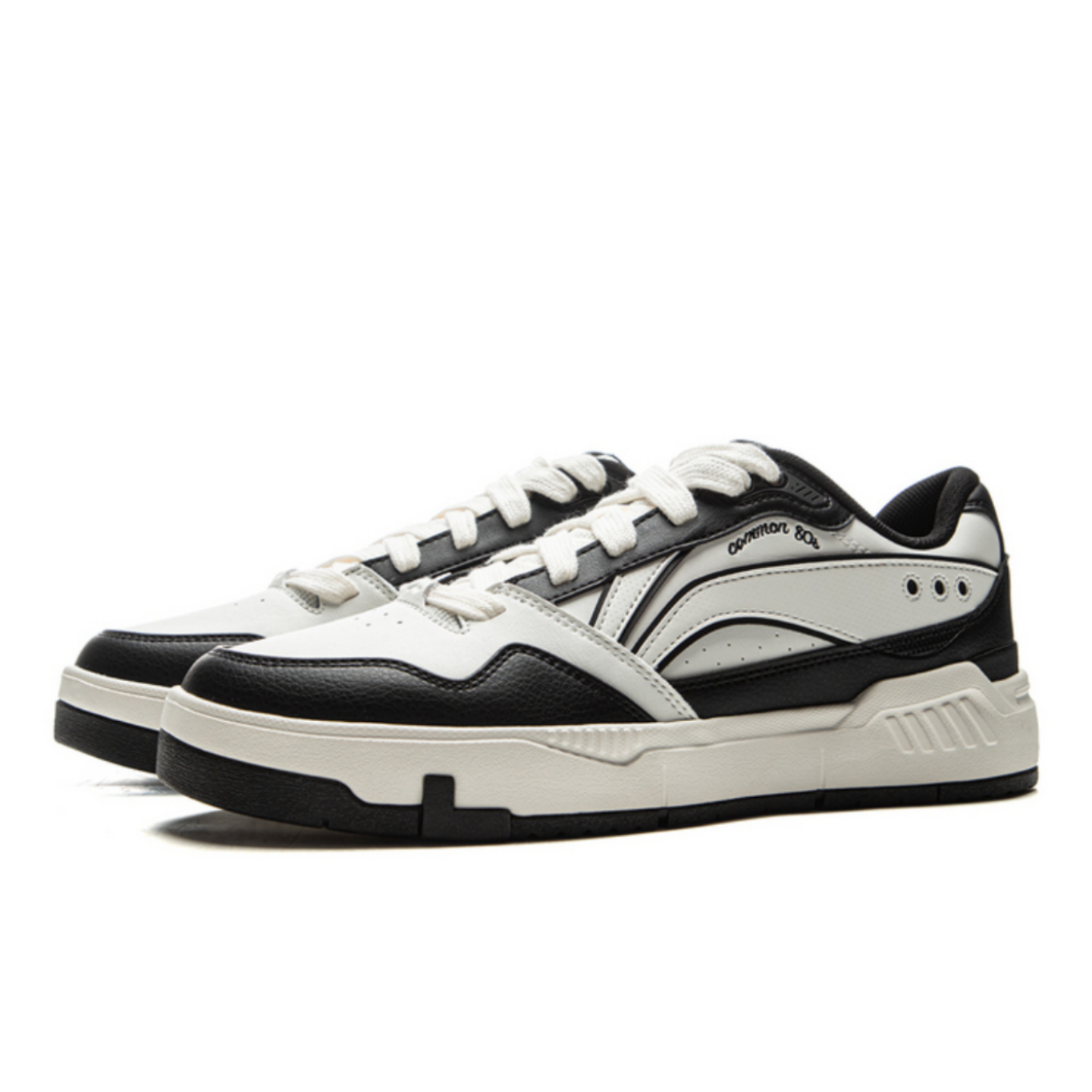 李宁男子同款运动鞋2025春季COMMON 80s经典舒适休闲板鞋 AGCV023 - 图1