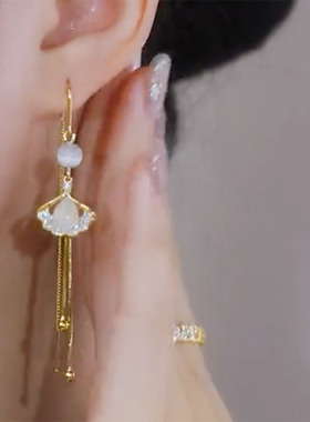 银杏叶耳环愿你温暖如初绽放优雅