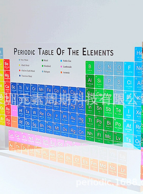 大号200mm亚克力元素周期表摆件