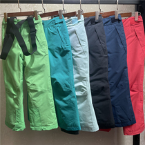 Foreign Trade Children Ski Pants Outdoor Warm Braces Germany Schoffel Windproof waterproof elastic thickened single double board