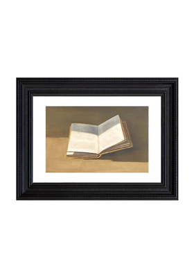 软装恒大中古轻奢样板间售楼处书房办公桌装饰画钟表复古摆件组合