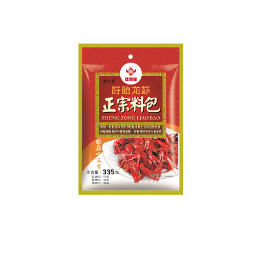 戚天官 红胖胖 335克十三香盱眙小龙虾调料包 香辣蟹海鲜餐饮商用 - 图2