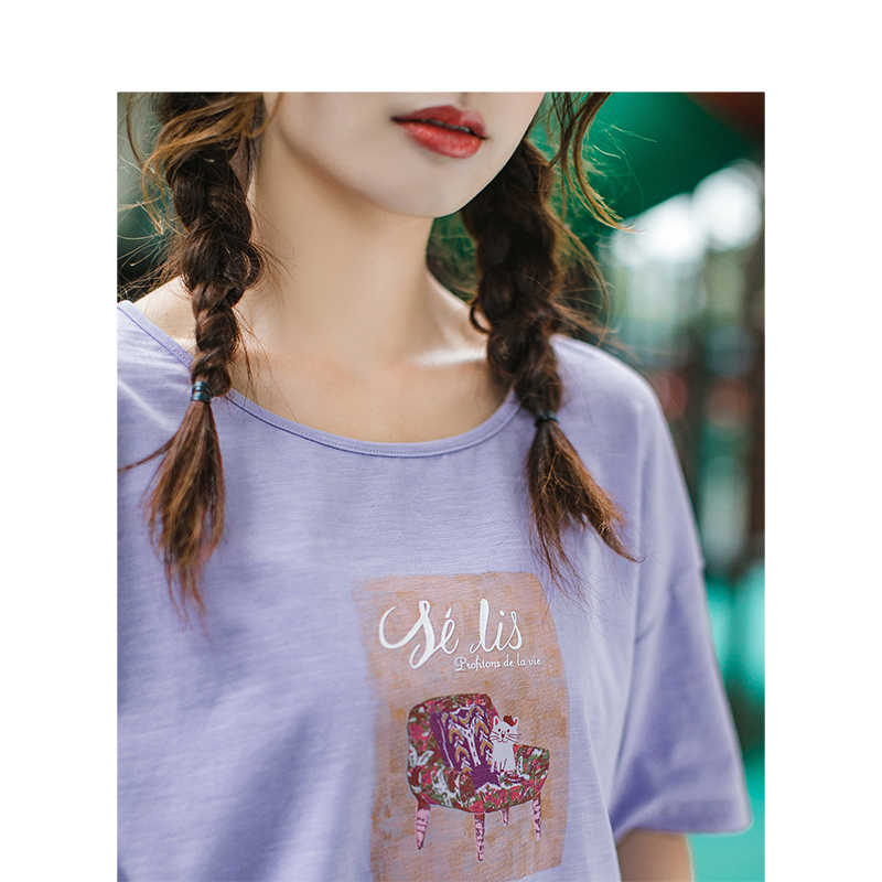  茵曼田田极客T恤