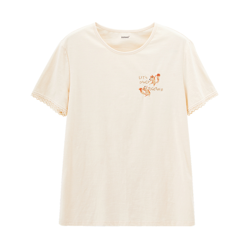  茵曼田田极客T恤