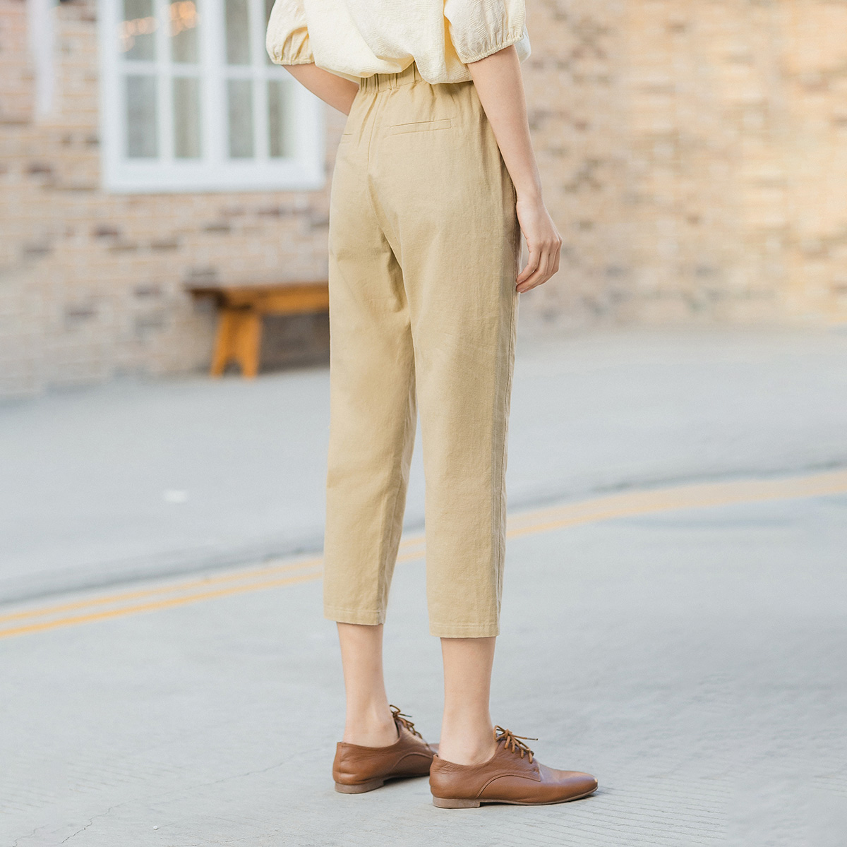  茵曼田田极客休闲裤