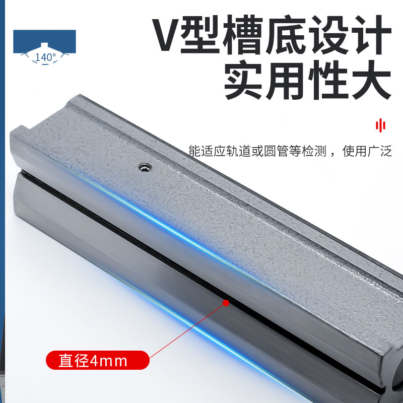 山光华光条式水平仪0-100 200 250 300mm铸铁球桌机床条式水平尺 - 图2