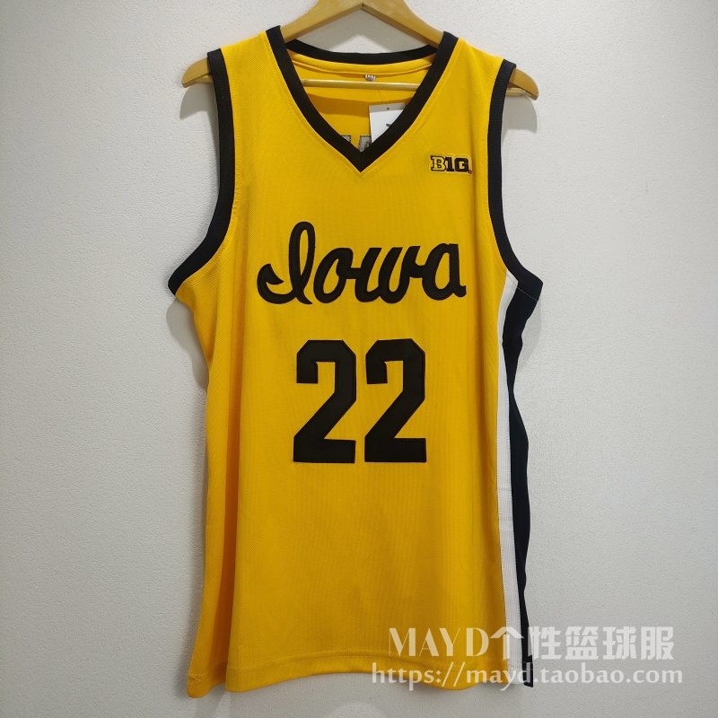 22号凯特琳克拉克球衣 NCAACLARK爱荷华大学篮球队服速干投篮背心 - 图3