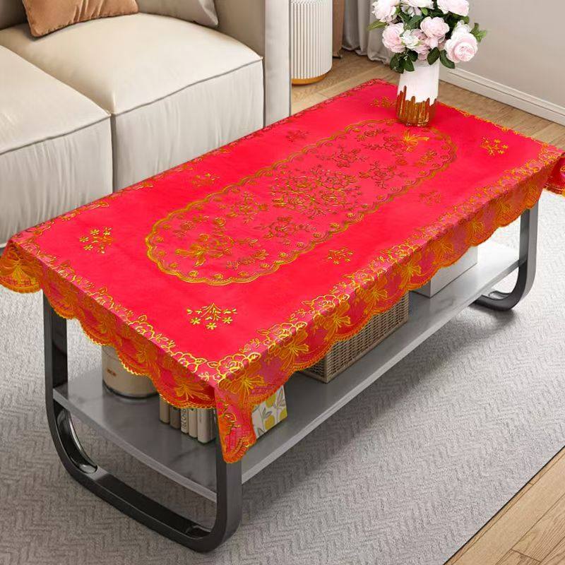 长方形餐桌布防水防烫防油田园桌布布艺pvc塑料桌垫免洗茶几台布,淘宝优惠券,粉丝福利购,淘宝优惠卷