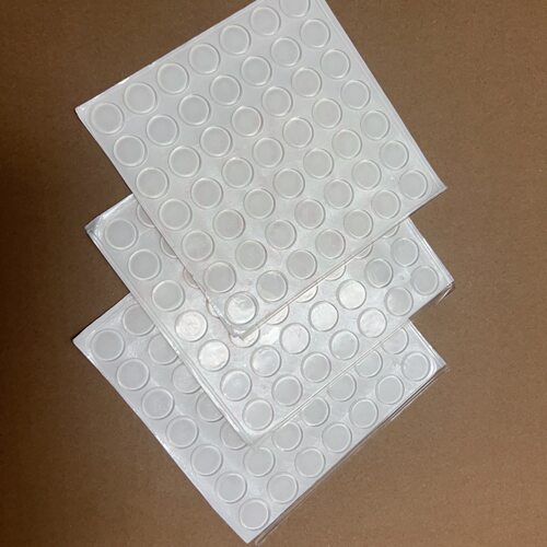 透明胶垫/防滑胶粒/防撞胶粒平面圆柱15mm*2mm厚度（49）粒 - 图0