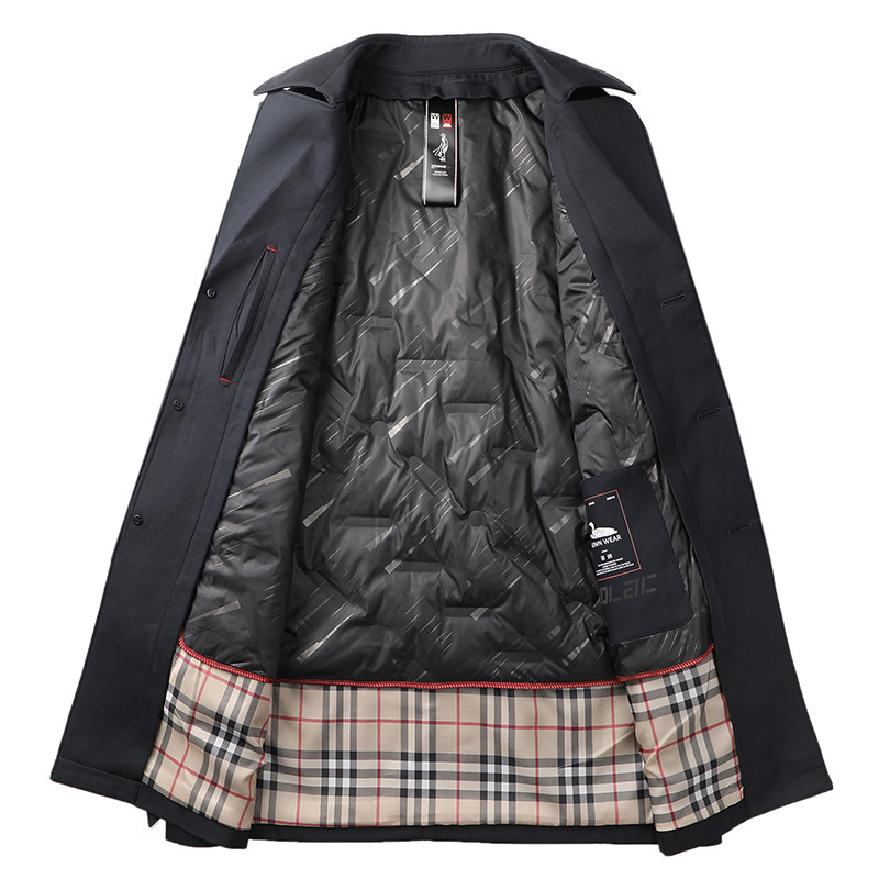 宝盾狼加大码男士可脱卸羽绒内胆 宝盾狼风衣