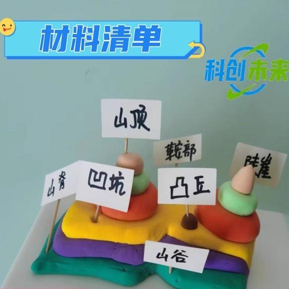 等高线地形图模型手工制作材料包初中地理七年级上册科技创意发明 - 图1