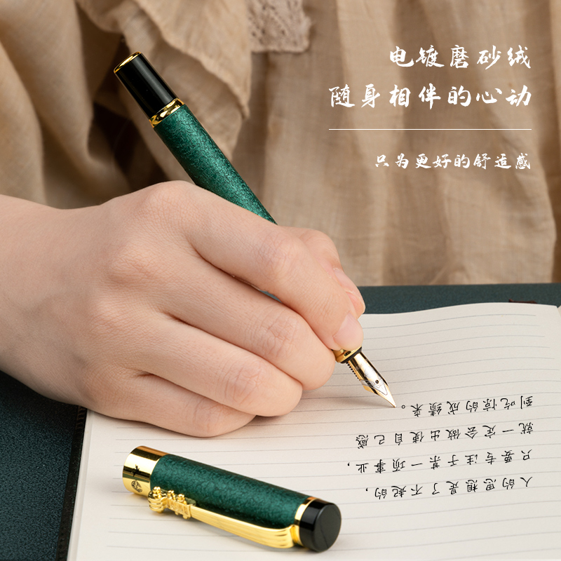 永生钢笔学生专用练字男士高档可替换墨囊美工笔弯头高颜值女士精致硬笔书法专用签字钢笔小仙女商务办公暗尖 - 图3