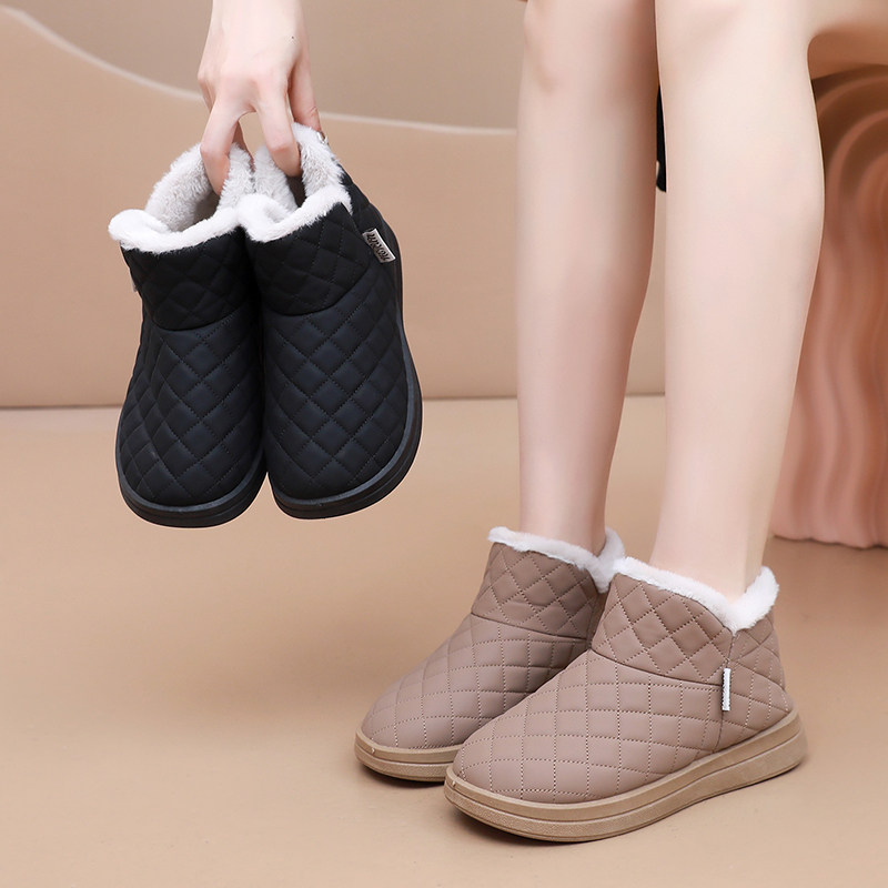 2025新款冬季加绒舒适女棉鞋休闲保暖雪地靴防寒加厚妈妈鞋短筒靴,淘宝优惠券,粉丝福利购,淘宝优惠卷
