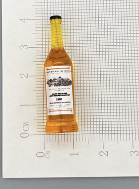 仿真小酒瓶diy饰品迷你小瓶子树脂小配件洋酒奶油胶摆件新品