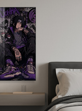 火隐忍者鸣人卡卡西日向雏田二次元led灯发光挂画网吧网咖装饰画