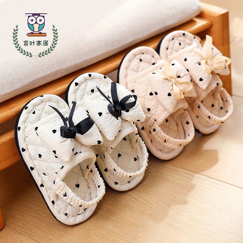 新款儿童1-3岁布艺拖鞋加厚款居家室内防滑静音地板软底时尚新品,淘宝优惠券,粉丝福利购,淘宝优惠卷