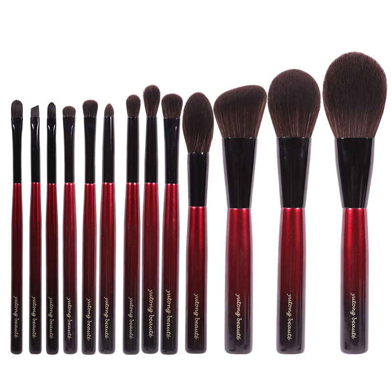 雨潼彩妆极地玫瑰8支/13支化妆刷全套初学者彩妆工具眼影散粉刷子 - 图3