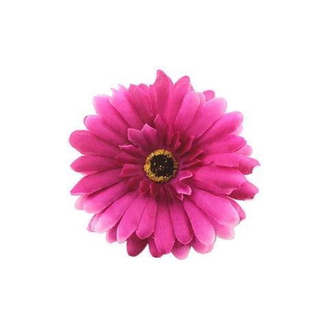 新款DIY扶郎菊花朵头饰海边度假沙滩配饰品边夹发夹仿真头花 - 图3