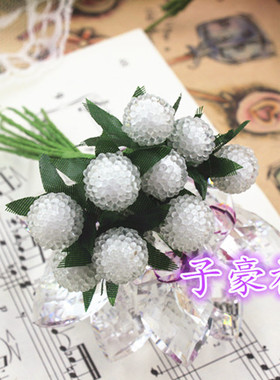 diy手工拍照道具仿真花水晶头饰