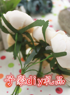 diy复古田园牡丹仿真绢花