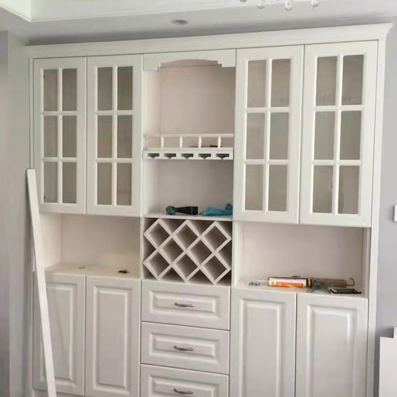 实木廊桥围栏酒柜装饰摆件酒格楣板展示架悬挂酒杯架红酒架倒挂