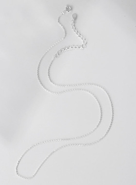 银十字链S999纯银项链百搭十项链