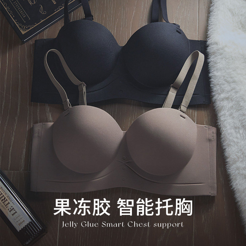 聚拢女小胸平胸显大无钢圈肩带内衣 丝之莎内衣文胸