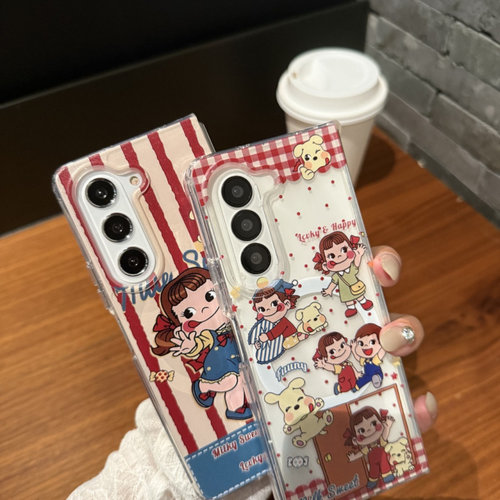 ins复古条纹不二家牛奶妹适用三星zfold7手机壳折叠屏fold5手绳FOLD6磁吸支架W24防摔ZFold3个性W23保护套w22 - 图3