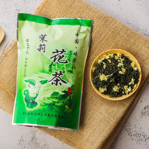 仙芝竹尖 茉莉花茶散装250g花草茶新茶叶四川浓香型高山云雾茶叶 - 图3