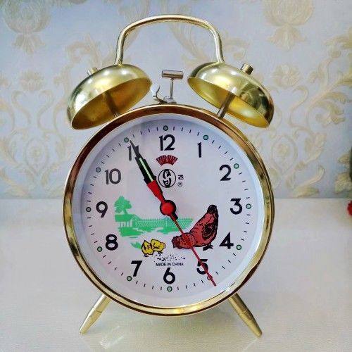 闹钟老式机械发条纯铜超大音量马蹄表复古怀旧创意手动上弦闹钟表,淘宝优惠券,粉丝福利购,淘宝优惠卷