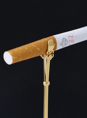 戒指烟托潮人食指戒托防手指熏黄戒指烟夹防烫个性配饰