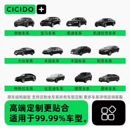 CICIDO城市地毯汽车脚垫适用于奥迪A4LA6LQ5奔驰E级C级宝马3系5系-图0