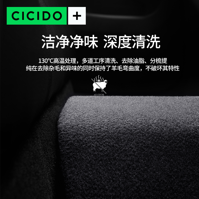 CICIDO澳洲羊毛汽车脚垫适用特斯拉奔驰奥迪迈巴赫宝马卡宴保时捷-图2