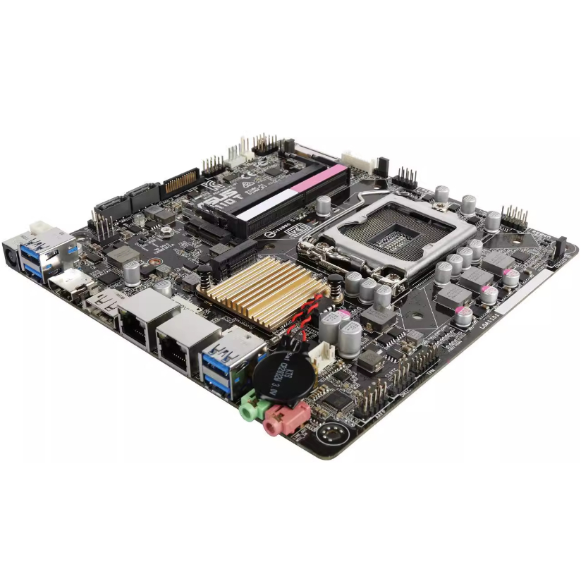 Asus/华硕H110T双网卡 超薄迷你 ITX主板一体机工控板HTPC内建LVD - 图1
