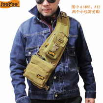 Road Tours A6 Military Memes Tactical Multifunction Shoulder Strap Bag Nylon Chest Bag Chest Belt Road Subriding Bag Combinable Accessories Bag