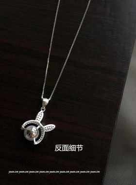 小兔子项链s925银项链可爱珍珠