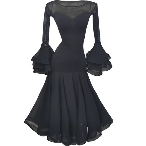 Emy Dance Service National Standard Dance Dress Long High -end High -end High -End Waltz Performance Service Женская современная танцевальная юбка Новая