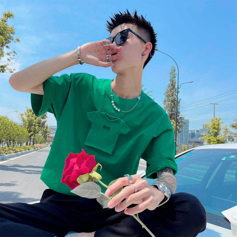 LES帅T加小码男装夏季潮牌短袖T恤矮个子XS号S中性百搭半截袖体恤_虎窝淘
