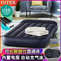 INTEX Inflatable Bed Beats Ground Bunk Bed Double Home Air Cushion Bed Linen Outdoor Camping Inflatable Cushion Automatic Air Cushion Bed