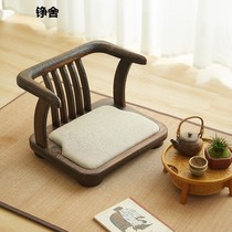 Day Style Solid Wood Dwarf small chair Home backrest armchair Balcony Casual Tea Table Chair Circle Chair Tatami Seat