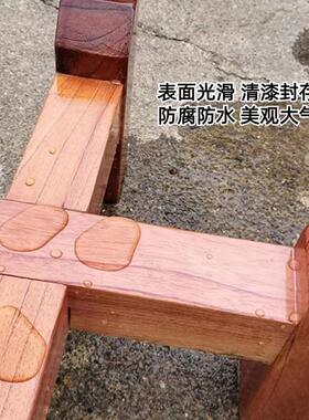 古法鱼缸实木底座大承重加粗木架放酒缸底架户外陶瓷水缸支架木头