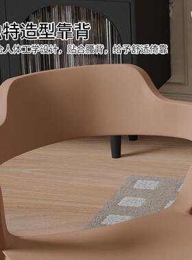 塑料椅子家用小户型餐椅可叠放备用凳子客厅餐桌椅酒店洽谈靠背椅
