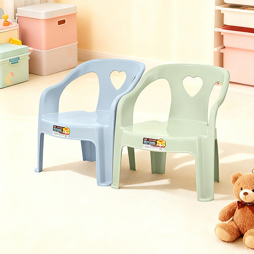 宝宝椅子加厚吃饭儿童餐椅幼儿园靠背椅小孩防滑椅子家用塑料凳子 - 图1